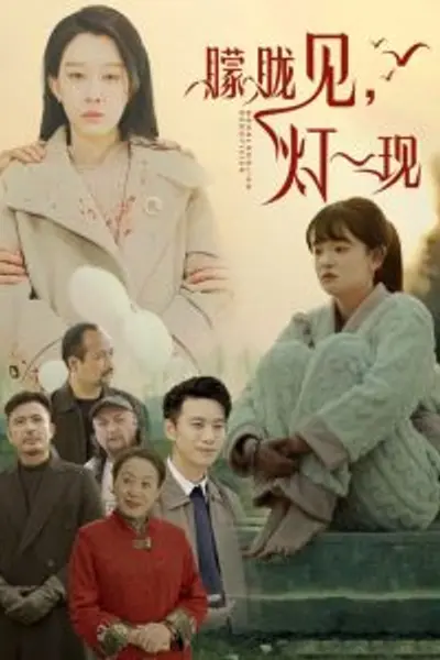 朦胧见灯一现