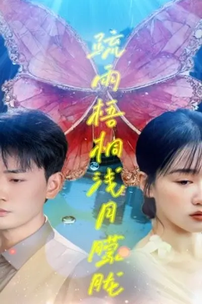 疏雨梧桐浅月朦胧